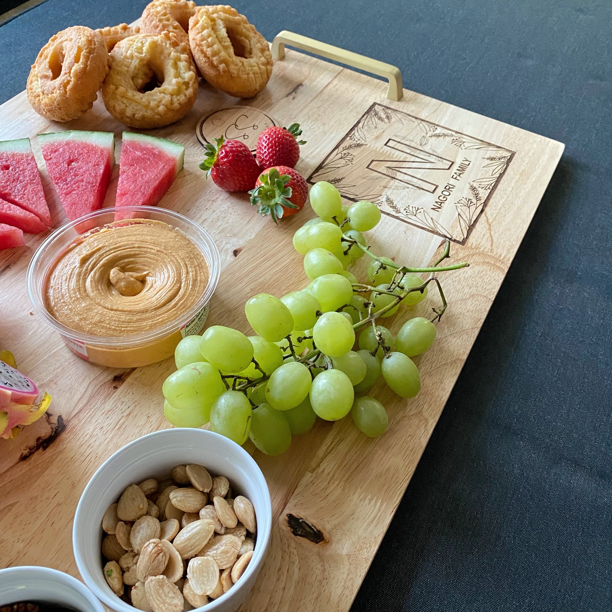 Personalized Monogram Charcuterie/Noodle Board