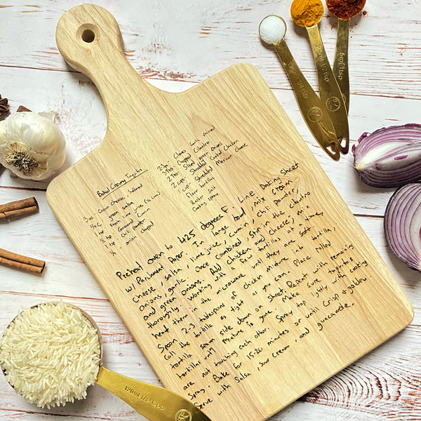 Custom Engraved Recipe Board